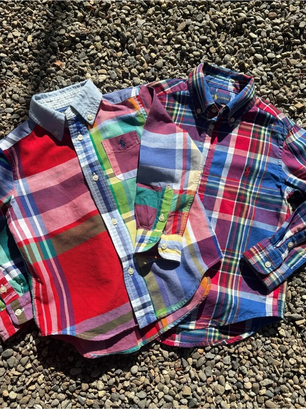Ralph Lauren Multicolor Plaid Button-Down Shirt - Red, Blue, Green
